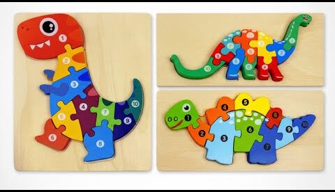 Dinosaur playtime for Toddlers 🦖 Colors, Numbers & Puzzle Fun