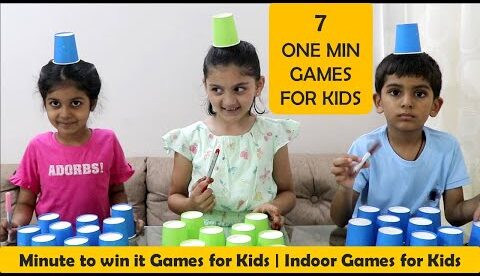 7 Indoor games for kids | One minute games | Childrens games | Games for Kids to play at home (2024)